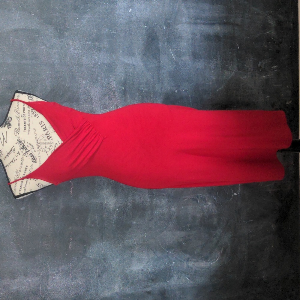 Spaghetti straps midi dress